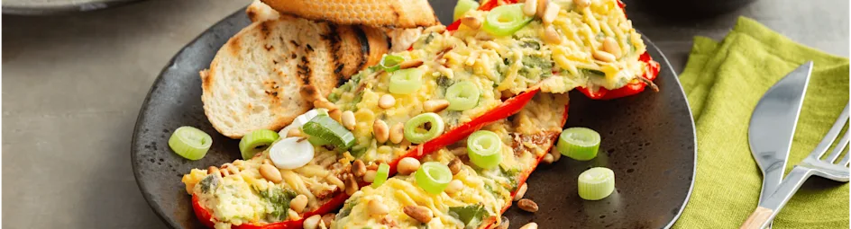 Gevulde paprika met andijviestamppot