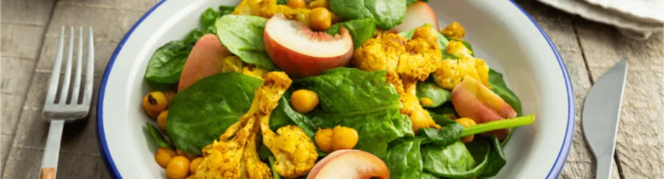 Bloemkoolsalade met wilde perzik