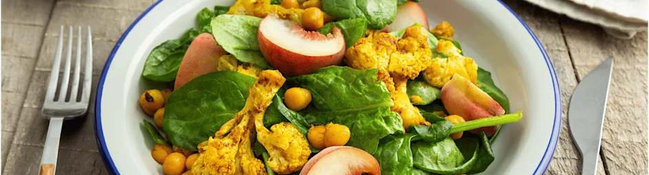 Bloemkoolsalade met wilde perzik