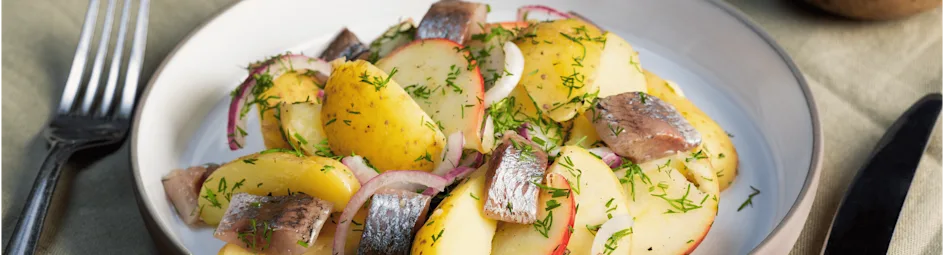 Aardappelsalade met haring