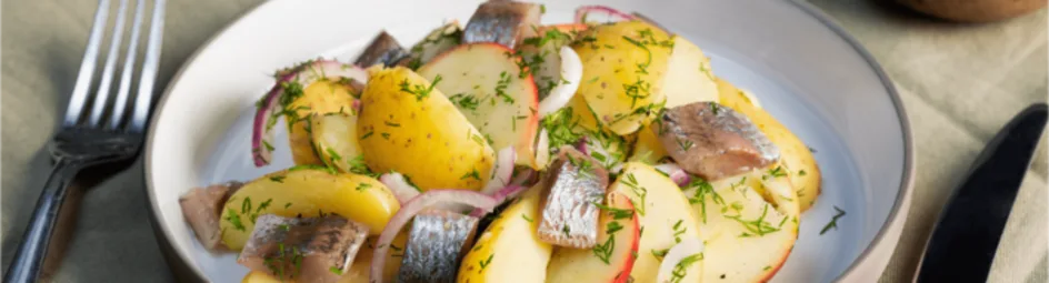 Aardappelsalade met haring