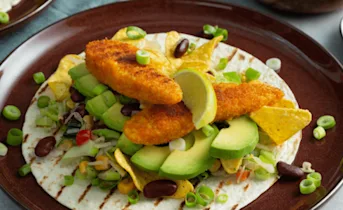 Mexicaanse wraps met kip en nachos