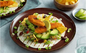 Mexicaanse wraps met kip en nachos