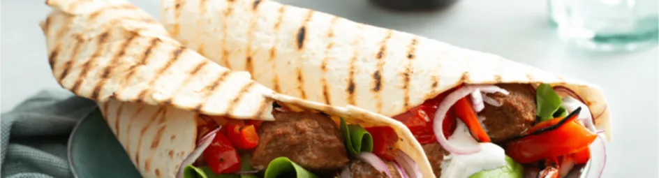 Vegetarische groentewraps