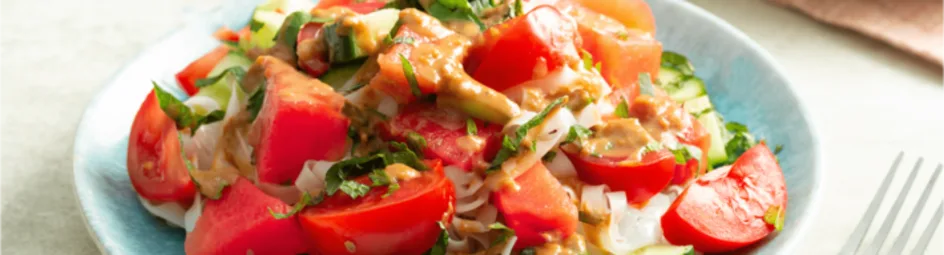 Aziatische watermeloen salade