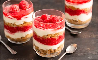 Snelle mini frambozen tiramisu