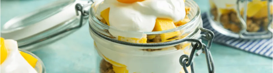 Snelle mango trifle