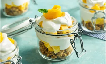 Snelle mango trifle