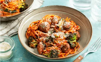 Pasta met verse worst
