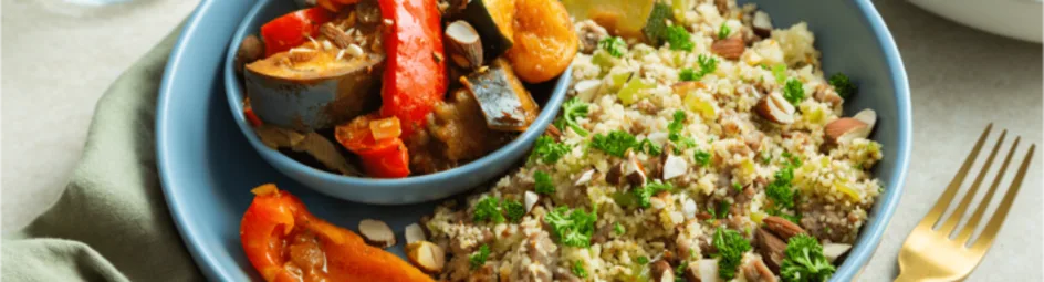 Couscous met kruidig gehakt