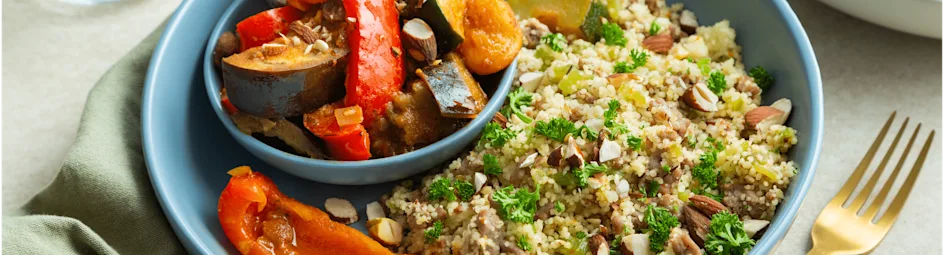 Couscous met kruidig gehakt