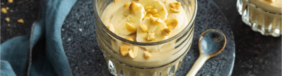 Pindakaas-bananen vla