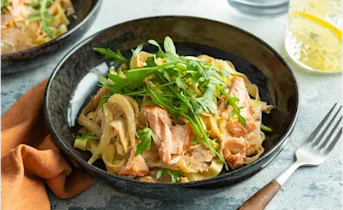 Verse tagliatelle met venkel en zalm