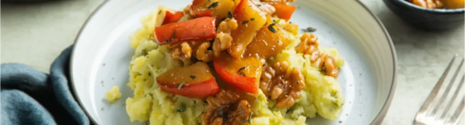 Spruitjes stamppot met appeltjes