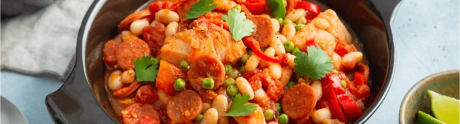 Visstoof met chorizo