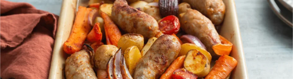 Ovenschotel met saucijzen