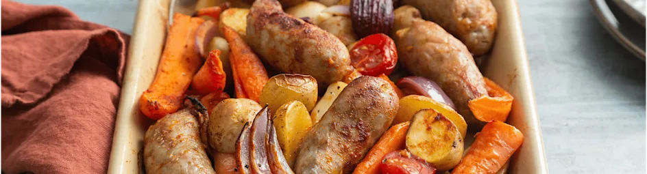 Ovenschotel met saucijzen