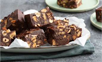Rocky road met stroopwafel en noten