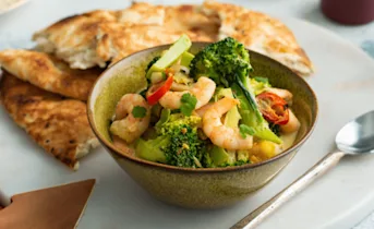 Kruidige garnalencurry