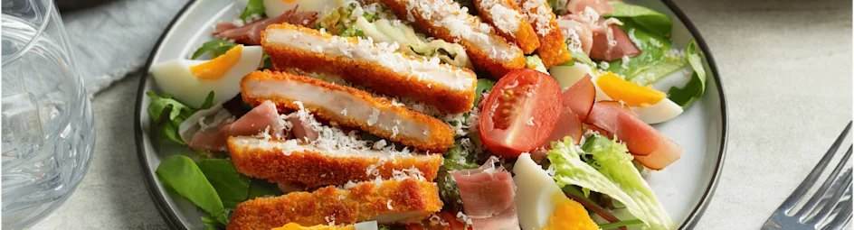 Salade met krokante kip