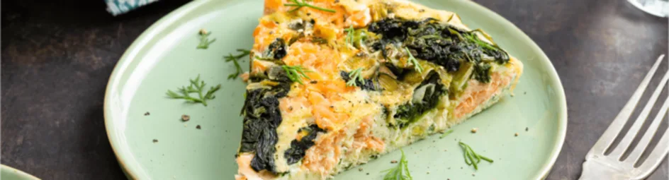 Frisse frittata met ricotta en gerookte zalm