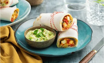 Tandoori wraps met knapperige kip