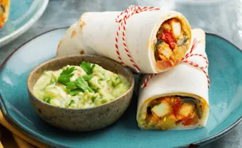 Tandoori wraps met knapperige kip