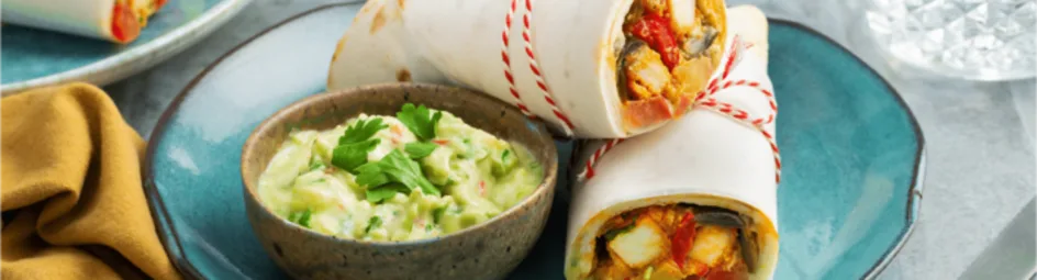 Tandoori wraps met knapperige kip