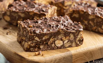 Rocky road met koek en fudge