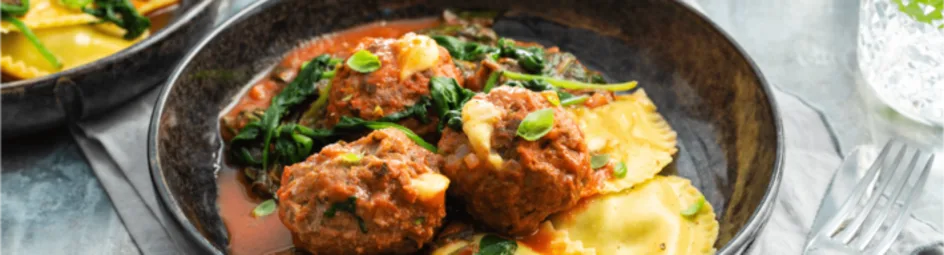 Pasta met Old Amsterdam gehaktballetjes