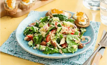 Couscous salade met geitenkaas crostini’s