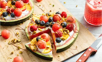 Watermeloen pizza