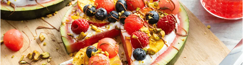 Watermeloen pizza