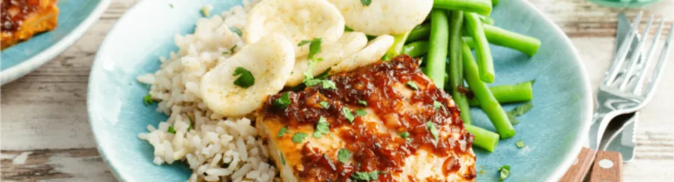 Victoriabaars in pittige ketjapsaus