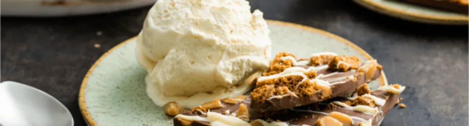 Chocoladeschotsen met karamel en koek