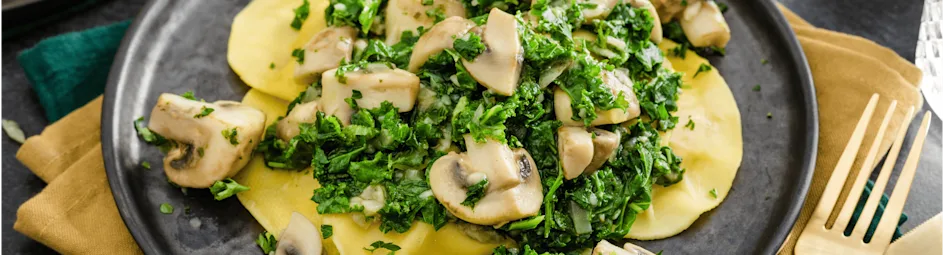 Romige pasta met paddenstoelen
