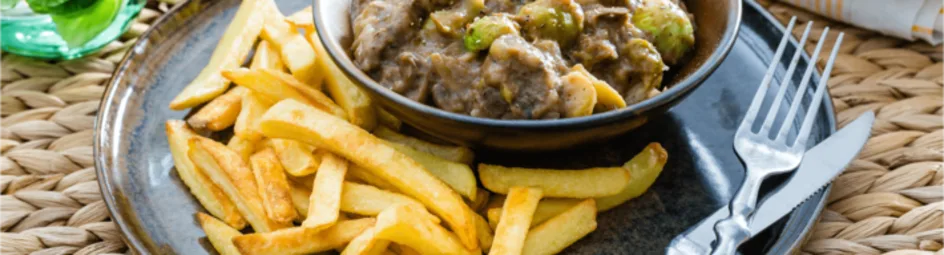 Bierstoof met frites