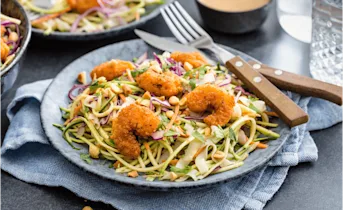 Pad Thai met garnalen popcorn