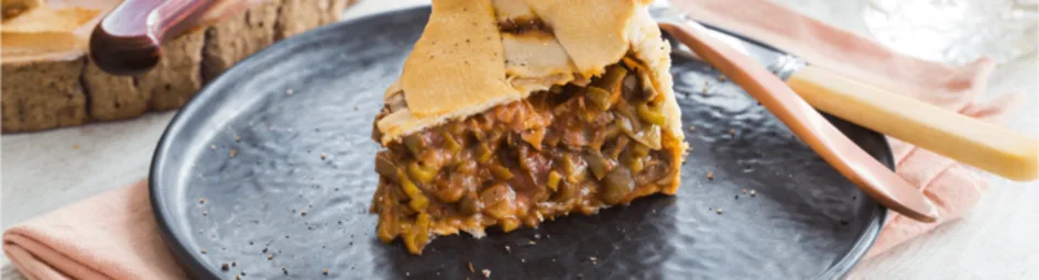 Hartige taart met chipolata worstjes