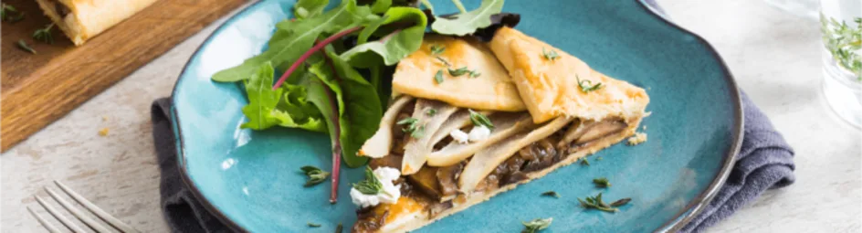 Perengalette met gekaramelliseerde ui