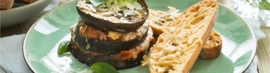 Aubergine parmigiana torentjes