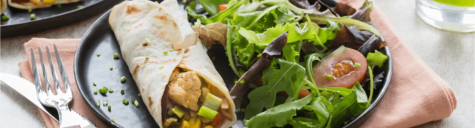 BBQ kalkoen wraps