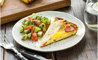 Spaanse tortilla met witlof en chorizo