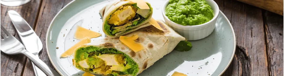 Caesar salade wraps
