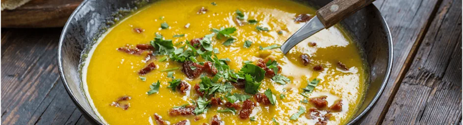 Wortelsoep met krokante chorizo