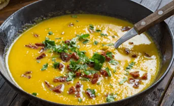 Wortelsoep met krokante chorizo