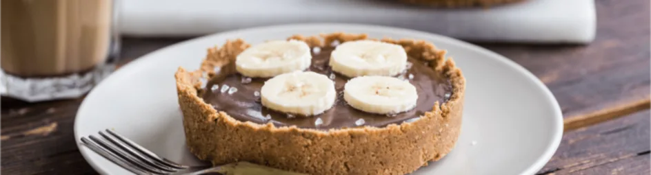 Chocoladetaartjes met banaan en toffee