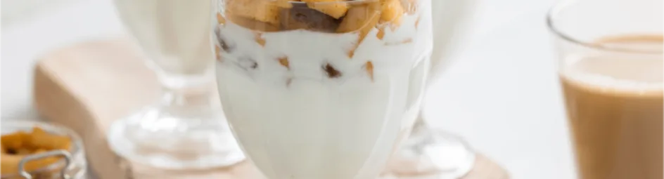 Frisse yoghurt met appel en kaneel