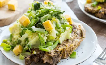 Stamppot met snijbonen en schouderkarbonade