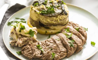 Mini spinazie-quiche met rundersteak